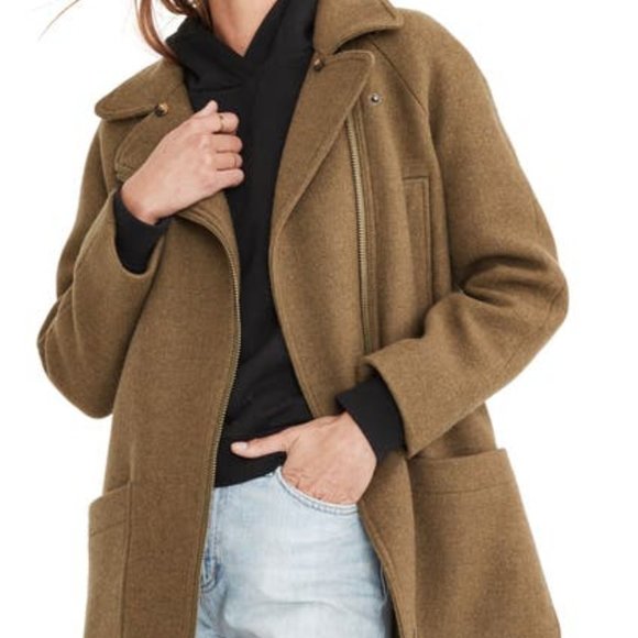 MADEWELL Eldridge Zip Coat in Insuluxe Fabric S - Picture 2 of 9